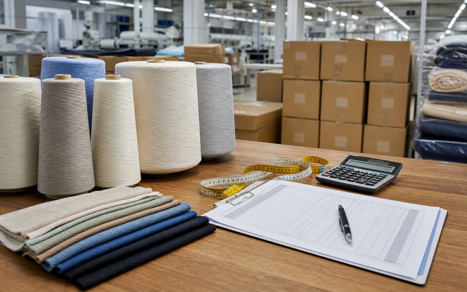 Cotton yarn, knit fabric and garment costing materials representing Bangladesh's proposed local-yarn incentive.